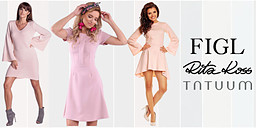 Бонбонено излъчване с рокля в розово-лилави нюанси снимка