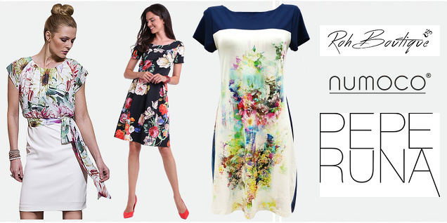 Разцъфти с нова рокля с флорални мотиви снимка