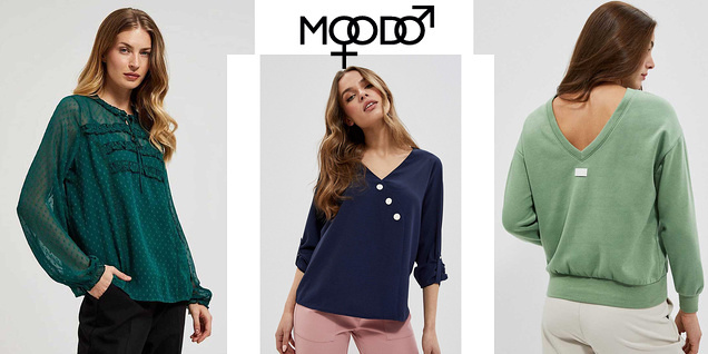 Moodo - блузи с дълъг ръкав за дамите снимка