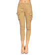 Дамски 7/8 панталон в цвят камел Mela-0 снимка