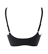 Черно бюстие - сутиен с тънки презрамки-1 снимка