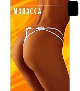 Черни прашки с флорални мотиви Maracca снимка