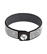 Дамска гривна в черно с кристали Swarovski Lexy-0 снимка