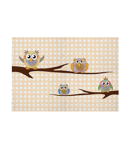 Постелка с принт Owls 52х75 см снимка