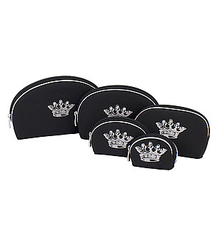 Комплект от 5 броя черни несесери снимка