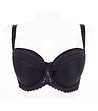 Черен сутиен с твърди чашки Sensual-1 снимка
