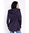 Тъмносиня дамска блуза с качулка Anita-1 снимка