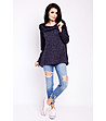 Тъмносиня дамска блуза с качулка Anita-3 снимка