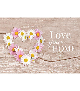 Постелка с принт Love your home 52х75 см снимка