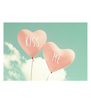 Постелка с принт Kiss me 52х75 см снимка