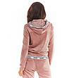 Розов дамски суитшърт с цип Ozana-1 снимка