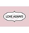 Розова постелка с принт Love Always 52х75 см-1 снимка