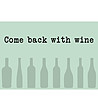 Светлозелена постелка Come back with wine 52х75 см-0 снимка