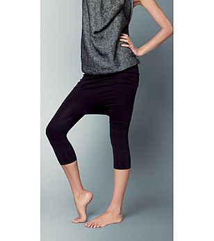 Черен дамски 7/8 клин 100 DEN Evelyn снимка