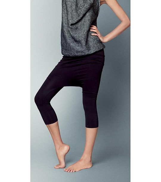 Черен дамски 7/8 клин 100 DEN Evelyn снимка