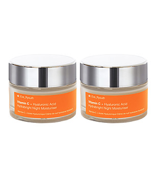 Комплект от 2 бр. нощен хидратиращ крем за лице с витамин C по 50 мл снимка