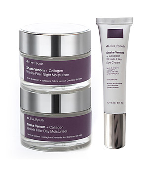 Комплект от дневен, нощен и околоочен крем със змийска отрова снимка