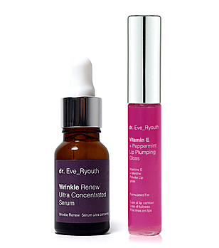 Комплект от серум против бръчки и гланц за устни снимка