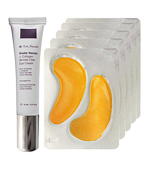 Комплект от околоочен крем и пластири за очи снимка