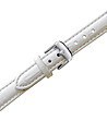 Сребрист дамски часовник с кристали и бяла каишка Tiffany-2 снимка
