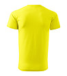 Жълта unisex памучна тениска Elino-1 снимка