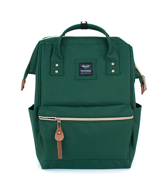 Зелена unisex текстилна раница с USB порт  No.8 Classic M снимка