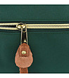 Зелена unisex текстилна раница с USB порт  No.8 Classic M-4 снимка