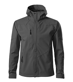 Сиво мъжко спортно softshell яке Nano снимка