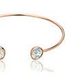Розовозлатиста дамска гривна с кристали Odilia-2 снимка