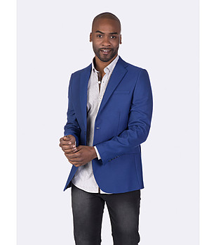 Мъжко сако в синьо Rudiger снимка