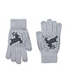 Сиви unisex ръкавици с еленче-0 снимка