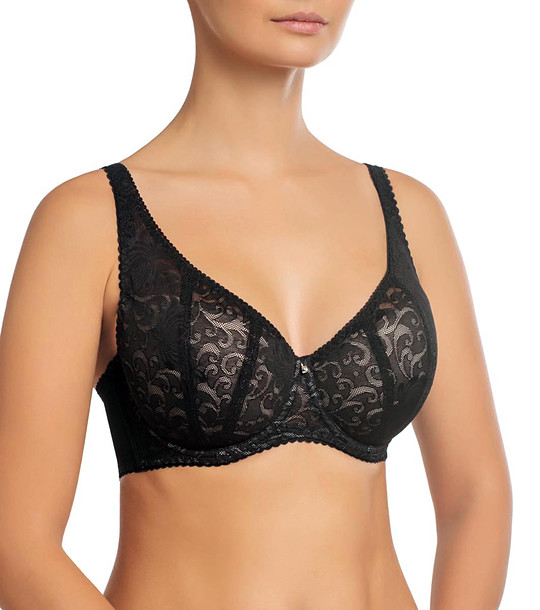 Черен сутиен Dee с дантела снимка