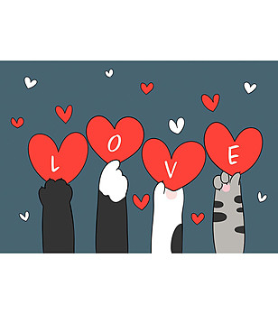 Постелка Love 75х52 см снимка