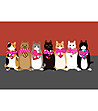 Постелка Cats with presents 52х75 см-0 снимка