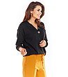 Черна дамска блуза Maxine-2 снимка
