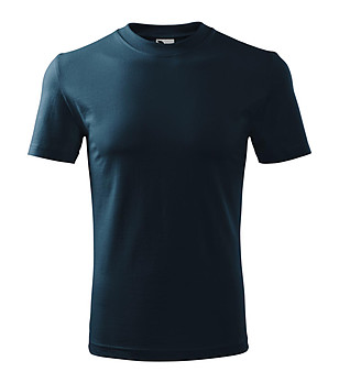Unisex памучна тениска в тъмносиньо Classic снимка