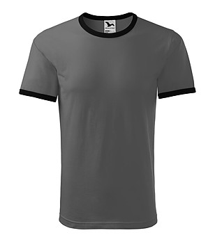 Памучна unisex тениска в тъмносиво Alex снимка