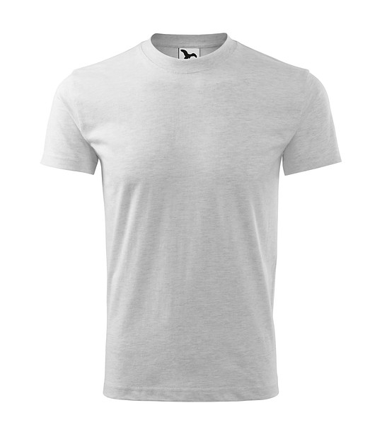 Unisex памучна тениска в светлосив меланж Heaver снимка