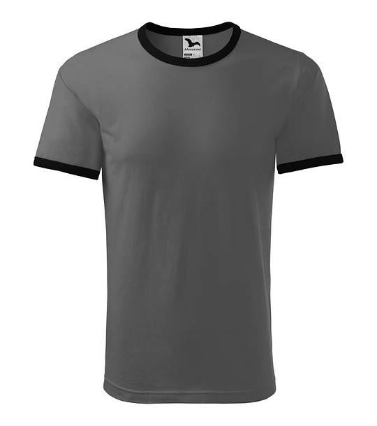 Памучна unisex тениска в тъмносиво Alex снимка