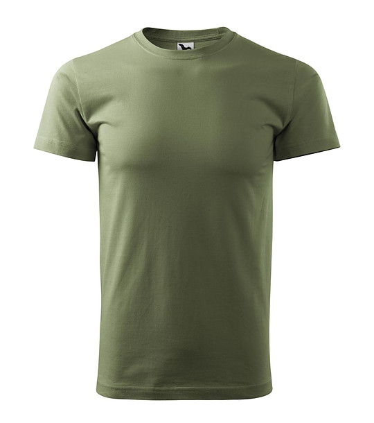Unisex памучна тениска в цвят каки Elino снимка
