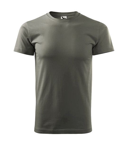 Unisex памучна тениска в блед нюанс на каки Elino снимка