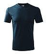 Unisex памучна тениска в тъмносиньо Classic-0 снимка