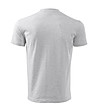 Unisex памучна тениска в светлосив меланж Classic-1 снимка
