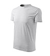 Unisex памучна тениска в светлосив меланж Classic-2 снимка