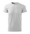 Unisex памучна тениска в светлосив меланж Elino-0 снимка