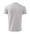 Unisex памучна тениска в светлосив меланж Elino-1 снимка