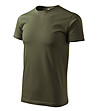 Unisex памучна тениска в тъмно каки Elino-2 снимка