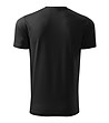 Черна unisex тениска от памук Element-1 снимка