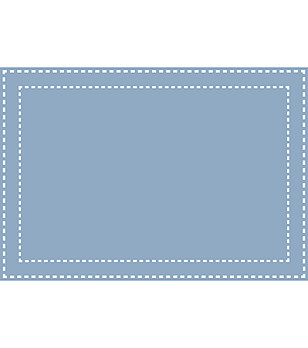 Постелка с принт Frame in blue 52х75 см снимка