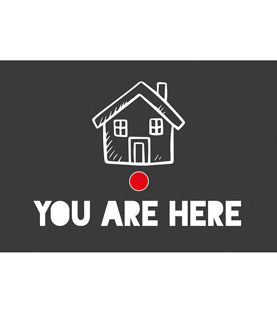 Постелка с принт You are here 52х75 см снимка